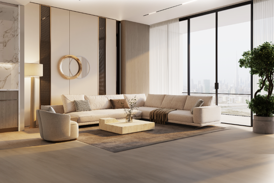 apartments for sale Binghatti Ghost location